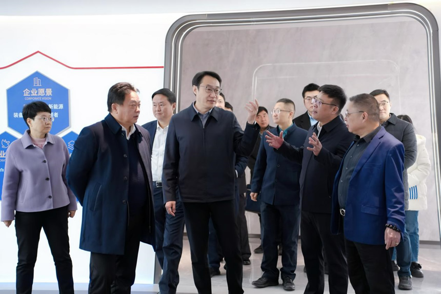 Zhao Yan, Vice Governor of Jiangsu Province, and his party went to ZSME for investigation